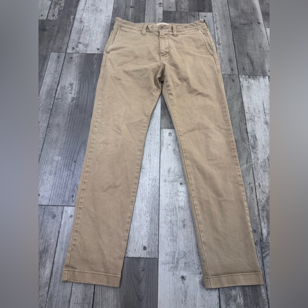 Madewell Men's Size 29x30 Brown Cotton Slim Leg CoolMax Chino Pants
